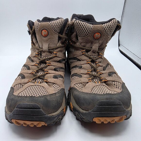 Merrell Moab Ventilator Mid Mens Size 11.5 Walnut Brown Hiking Boots Camping - Picture 12 of 13